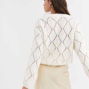 Moon River Open Knit Sweater